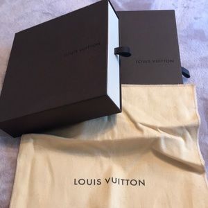 Louis Vuitton Boxes and dust cloth